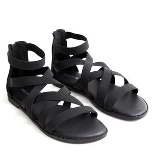 Torrid Black Strappy Sandals Size 7.5